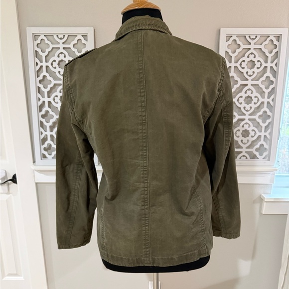 Military Style Jacket in Olive Green - Picture 6 of 11